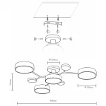 Потолочная люстра Velante Velante 446-007-04