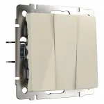 Клавиши для выключателя трехклавишного Werkel слоновая кость W1130003 от ImperiumLoft