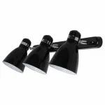 Спот Arte Lamp Mercoled A5049PL-3BK Цвет арматуры хром Цвет плафонов черный от ImperiumLoft