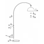 Торшер Globo Newcastle 58227C Цвет арматуры медь Цвет плафонов медь от ImperiumLoft