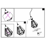 Настольная лампа декоративная Eglo Tarbes 94192 Цвет арматуры черный Цвет плафонов черный от ImperiumLoft