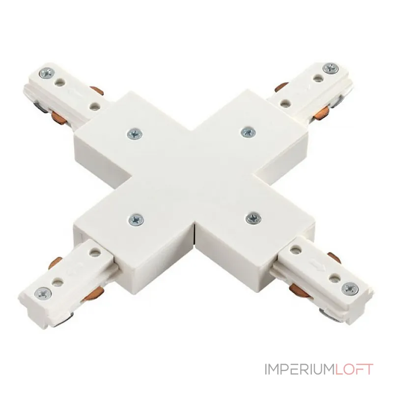Соединитель X-образный для треков Novotech 135012 Цвет арматуры белый от ImperiumLoft Соединитель X-образный для треков Novotech 135012 Цвет арматуры белый от ImperiumLoft