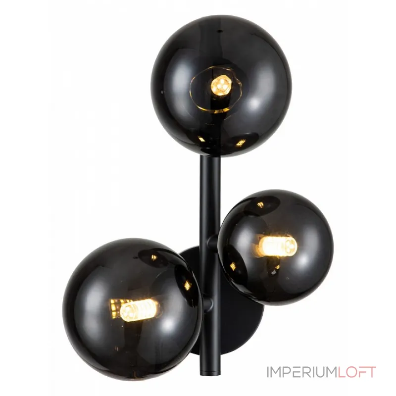 Бра Indigo Molecola 11018/3W Black от ImperiumLoft