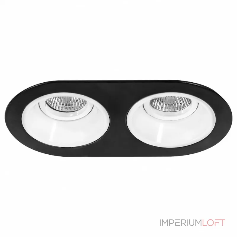 Встраиваемый светильник Lightstar Domino D6570606 цвет арматуры черно-белый от ImperiumLoft Встраиваемый светильник Lightstar Domino D6570606 цвет арматуры черно-белый от ImperiumLoft