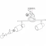 Спот Globo Kati 54913-2 Цвет арматуры хром от ImperiumLoft