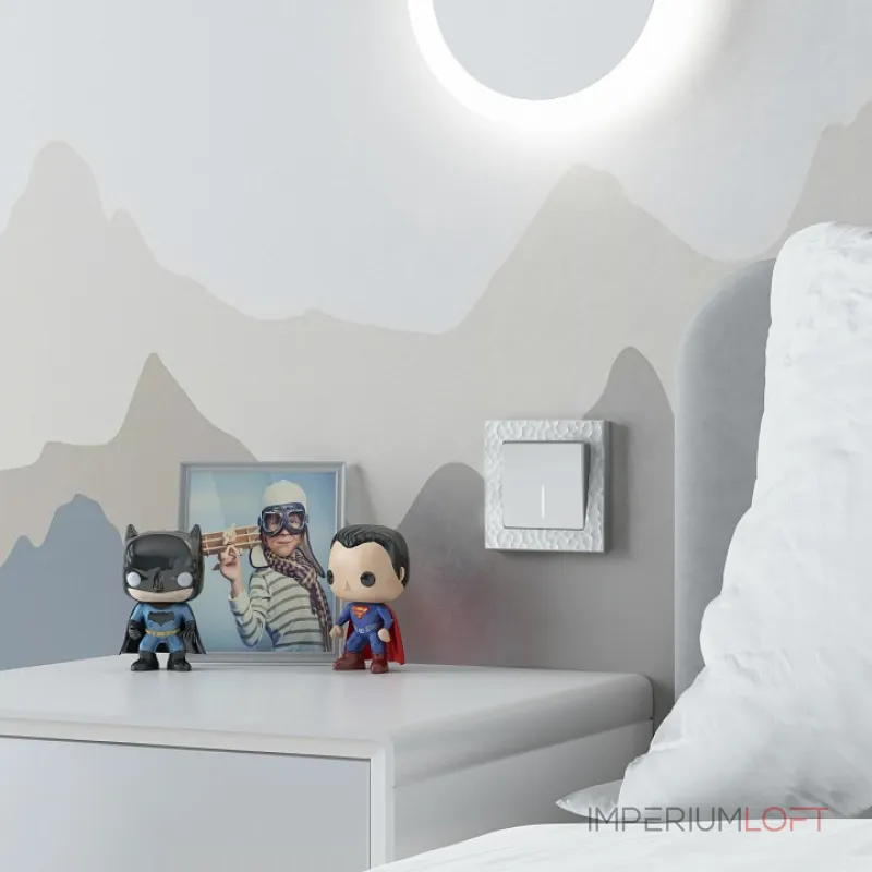 Выключатель одноклавишный с подсветкой без рамки Werkel Белые матовые W1110161 от ImperiumLoft Выключатель одноклавишный с подсветкой без рамки Werkel Белые матовые W1110161 от ImperiumLoft