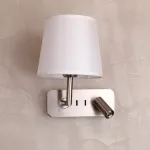 Бра с подсветкой Favourite Bingo 2842-1W Цвет арматуры никель Цвет плафонов кремовый от ImperiumLoft