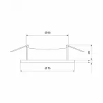 Встраиваемый светильник Elektrostandard 112 MR16 a053338 Цвет арматуры золото от ImperiumLoft