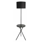 Торшер с полкой Arte Lamp Combo A2070PN-1BK Цвет плафонов черный Цвет арматуры черный от ImperiumLoft
