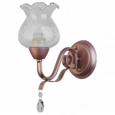 Бра TopLight Kelli TL5680B-01PG Цвет арматуры коричневый Цвет плафонов прозрачный Бра TopLight Kelli TL5680B-01PG Цвет арматуры коричневый Цвет плафонов прозрачный