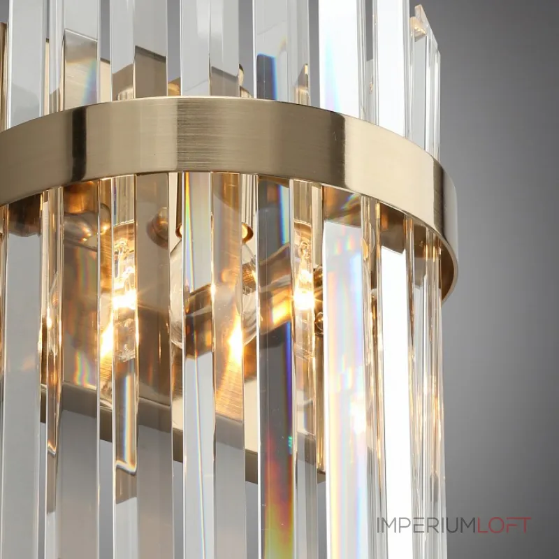 Накладной светильник Aployt Melisa APL.747.01.01 Цвет арматуры латунь Цвет плафонов прозрачный от ImperiumLoft