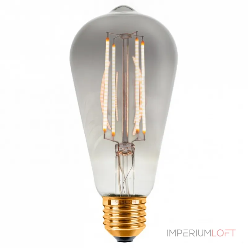 Лампа светодиодная Sun Lumen ST64 E27 4Вт 2200K 057-295 Цвет арматуры черный Цвет плафонов белый от ImperiumLoft Лампа светодиодная Sun Lumen ST64 E27 4Вт 2200K 057-295 Цвет арматуры черный Цвет плафонов белый от ImperiumLoft
