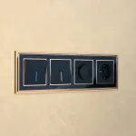 Выключатель проходной одноклавишный с подсветкой без рамки Werkel черный матовый W1112108 от ImperiumLoft