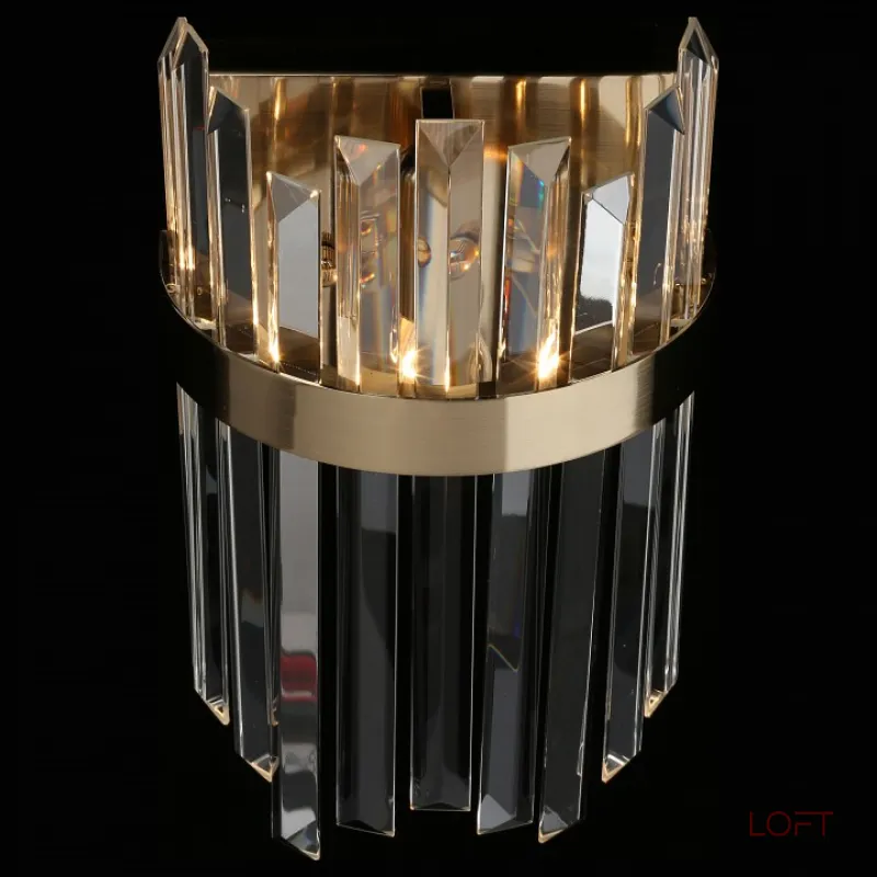 Накладной светильник Aployt Melisa APL.747.01.01 Цвет арматуры латунь Цвет плафонов прозрачный от ImperiumLoft