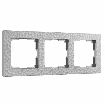 Рамка на 4 поста Werkel W0032406 (серебряный) Цвет арматуры серебро Рамка на 4 поста Werkel W0032406 (серебряный) Цвет арматуры серебро
