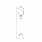 Наземный высокий светильник Elektrostandard Andromeda Andromeda F (GLYF-8024F) черное золото от ImperiumLoft