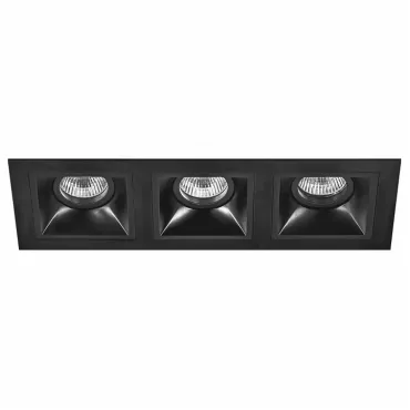 Встраиваемый светильник Lightstar Domino D537070707 цвет арматуры черный
