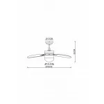 Потолочная люстра с вентилятором Rivaldo 03301 Globo