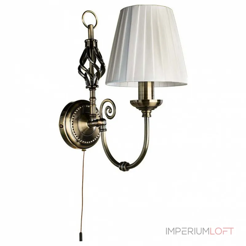 Бра Arte Lamp Zanzibar A8390AP-1AB Цвет арматуры бронза Цвет плафонов белый от ImperiumLoft Бра Arte Lamp Zanzibar A8390AP-1AB Цвет арматуры бронза Цвет плафонов белый от ImperiumLoft