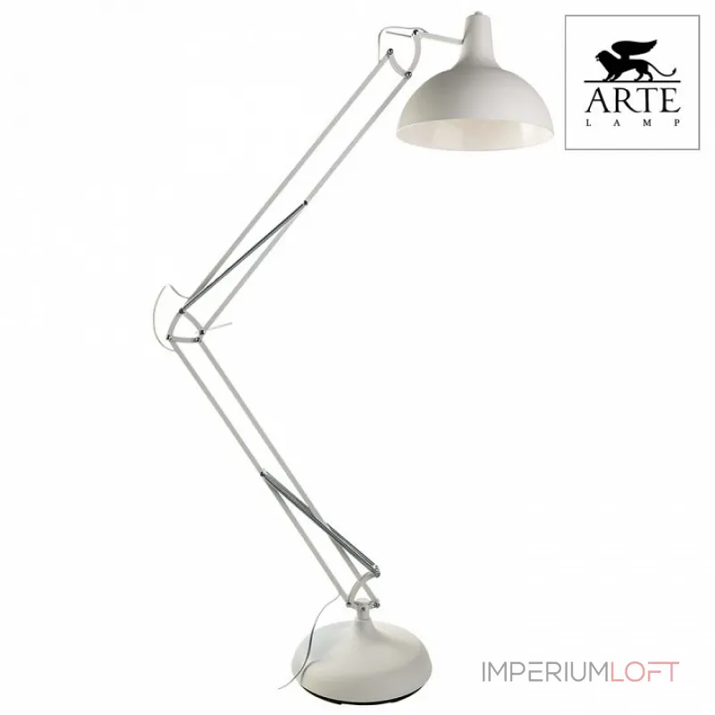Торшер Arte Lamp Goliath A2487PN-1WH Цвет арматуры белый Цвет плафонов белый от ImperiumLoft Торшер Arte Lamp Goliath A2487PN-1WH Цвет арматуры белый Цвет плафонов белый от ImperiumLoft