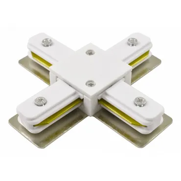 Соединитель с токопроводом X-образный для треков Arte Lamp Track Accessories A110033 Цвет арматуры белый Цвет плафонов белый Соединитель с токопроводом X-образный для треков Arte Lamp Track Accessories A110033 Цвет арматуры белый Цвет плафонов белый