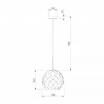 Подвесной светильник Eurosvet Cedro 304/1 Цвет плафонов хром Цвет арматуры хром от ImperiumLoft