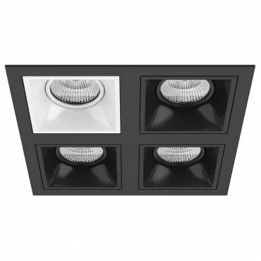 Встраиваемый светильник Lightstar Domino D54706070707 цвет арматуры черно-белый