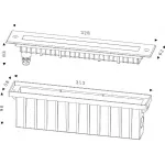 Встраиваемый в дорогу светильник Deko-Light Line II WW 730262 Цвет арматуры серебро Цвет плафонов прозрачный от ImperiumLoft