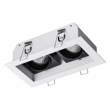 Встраиваемый светильник Novotech Gesso 370713 Цвет арматуры черно-белый