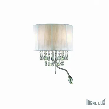 Бра с подсветкой Ideal Lux Opera OPERA AP3 BIANCO Цвет арматуры хром Бра с подсветкой Ideal Lux Opera OPERA AP3 BIANCO Цвет арматуры хром