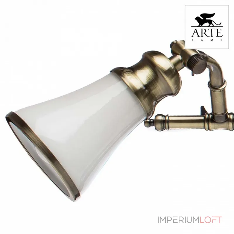 Спот Arte Lamp Vento A9231PL-4AB Цвет арматуры бронза Цвет плафонов белый от ImperiumLoft