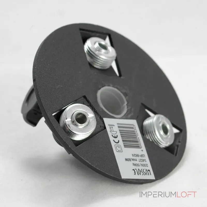 Торшер Lussole Sherrelwood GRLSP-9824 Цвет арматуры черный Цвет плафонов золото от ImperiumLoft