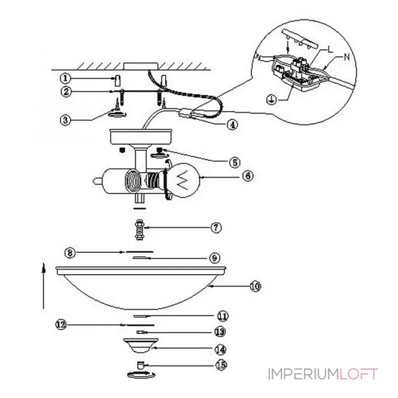Потолочный светильник Sassari 6905-2D Globo