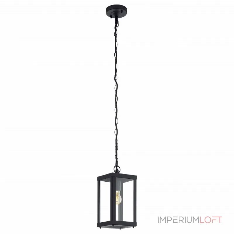 Подвесной светильник Eglo Alamonte 1 94788 Цвет арматуры черный Цвет плафонов прозрачный от ImperiumLoft