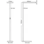 Торшер Deko-Light Office One 343022 Цвет арматуры серебро Цвет плафонов серебро от ImperiumLoft