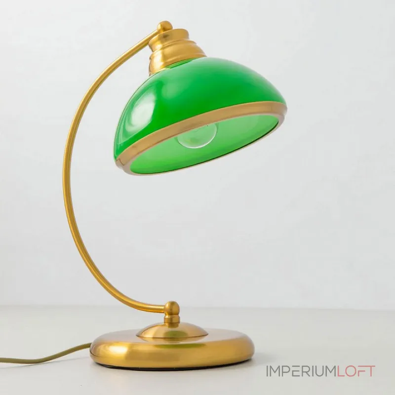Настольная лампа офисная Citilux Краков CL401815 Цвет арматуры бронза Цвет плафонов зеленый от ImperiumLoft