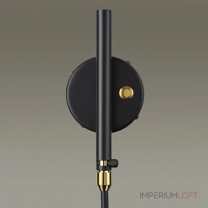 Бра Odeon Light Kerbi 4830/1W Цвет плафонов черный Цвет арматуры черный от ImperiumLoft