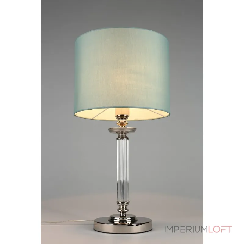 Настольная лампа декоративная Aployt Nikolet APL.714.04.01 Цвет арматуры хром Цвет плафонов голубой от ImperiumLoft