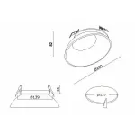 Встраиваемый светильник Donolux DL18428 DL18429/11WW-White Dim от ImperiumLoft