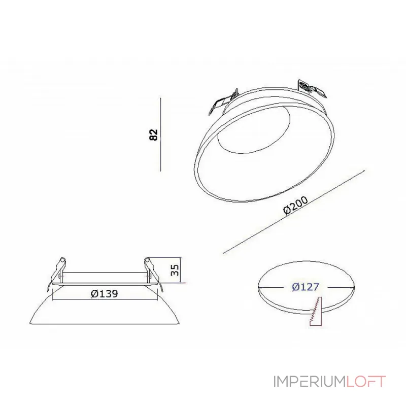 Встраиваемый светильник Donolux DL18428 DL18429/11WW-White Dim от ImperiumLoft Встраиваемый светильник Donolux DL18428 DL18429/11WW-White Dim от ImperiumLoft