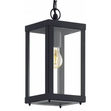 Подвесной светильник Eglo Alamonte 1 94788 Цвет арматуры черный Цвет плафонов прозрачный