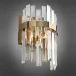 Накладной светильник Aployt Melisa APL.747.01.01 Цвет арматуры латунь Цвет плафонов прозрачный от ImperiumLoft