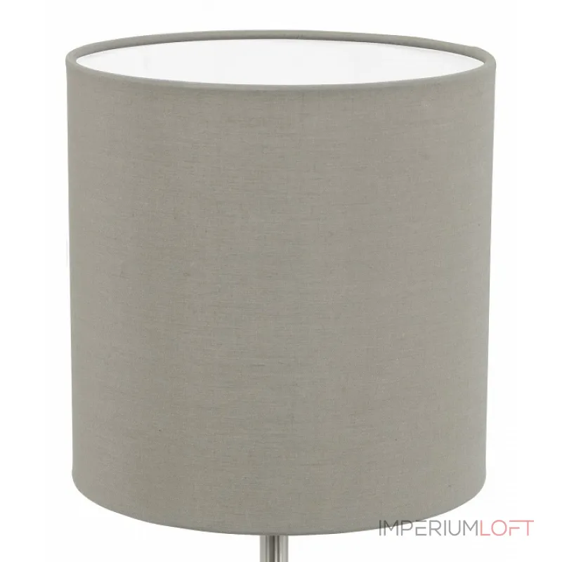 Настольная лампа декоративная Eglo Pasteri 31595 Цвет арматуры никель Цвет плафонов серый от ImperiumLoft