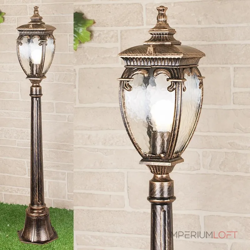 Наземный высокий светильник Elektrostandard Andromeda Andromeda F (GLYF-8024F) черное золото от ImperiumLoft