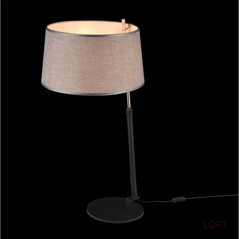 Настольная лампа декоративная Maytoni Bergamo MOD613TL-01B Цвет арматуры хром Цвет плафонов серый от ImperiumLoft