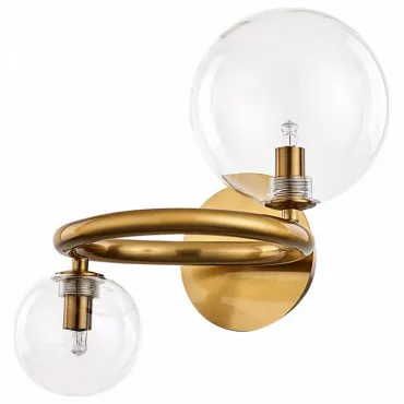 Бра Arte Lamp Albus A7780AP-2AB Цвет плафонов прозрачный Цвет арматуры бронза Бра Arte Lamp Albus A7780AP-2AB Цвет плафонов прозрачный Цвет арматуры бронза