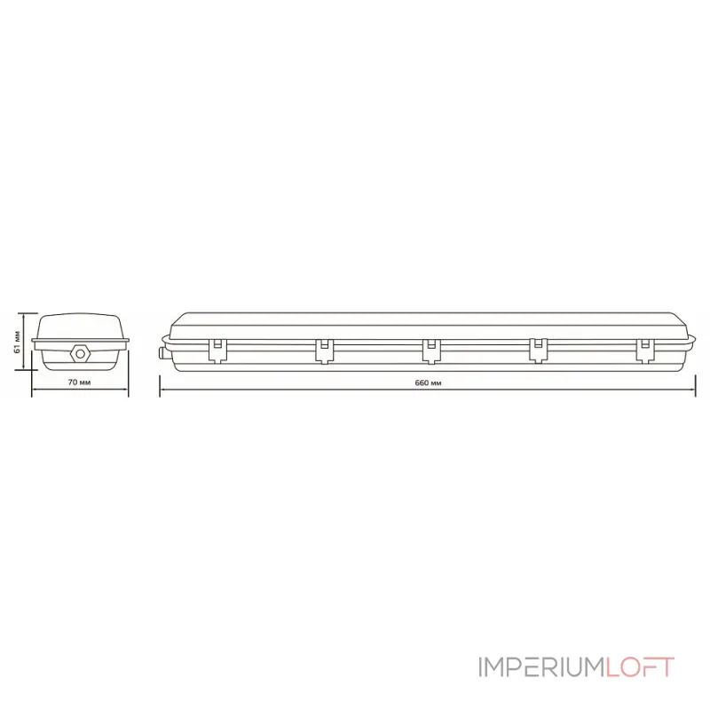Накладной светильник Gauss Industry 909410160 Цвет плафонов прозрачный от ImperiumLoft