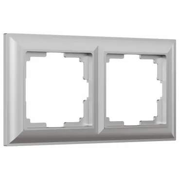 Рамка на 2 поста Werkel Fiore 1 W0022206 Цвет арматуры серебро
