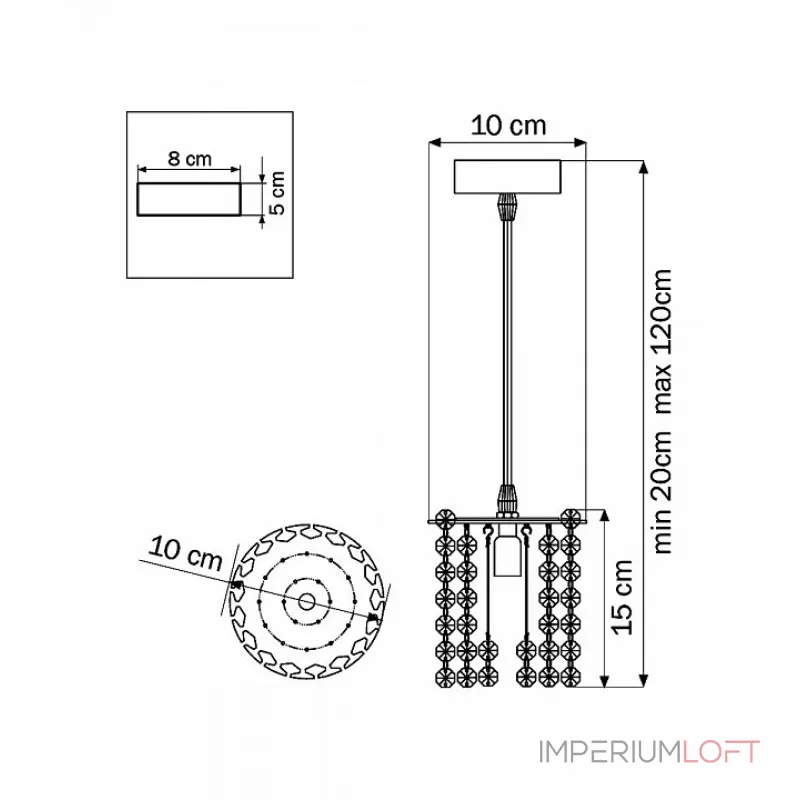Подвесной светильник Lightstar Cristallo 795312 