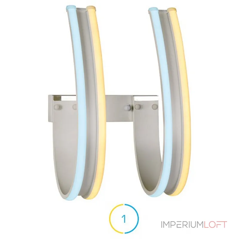 Бра Ambrella Double 13 FL164 Цвет арматуры белый Цвет плафонов белый от ImperiumLoft